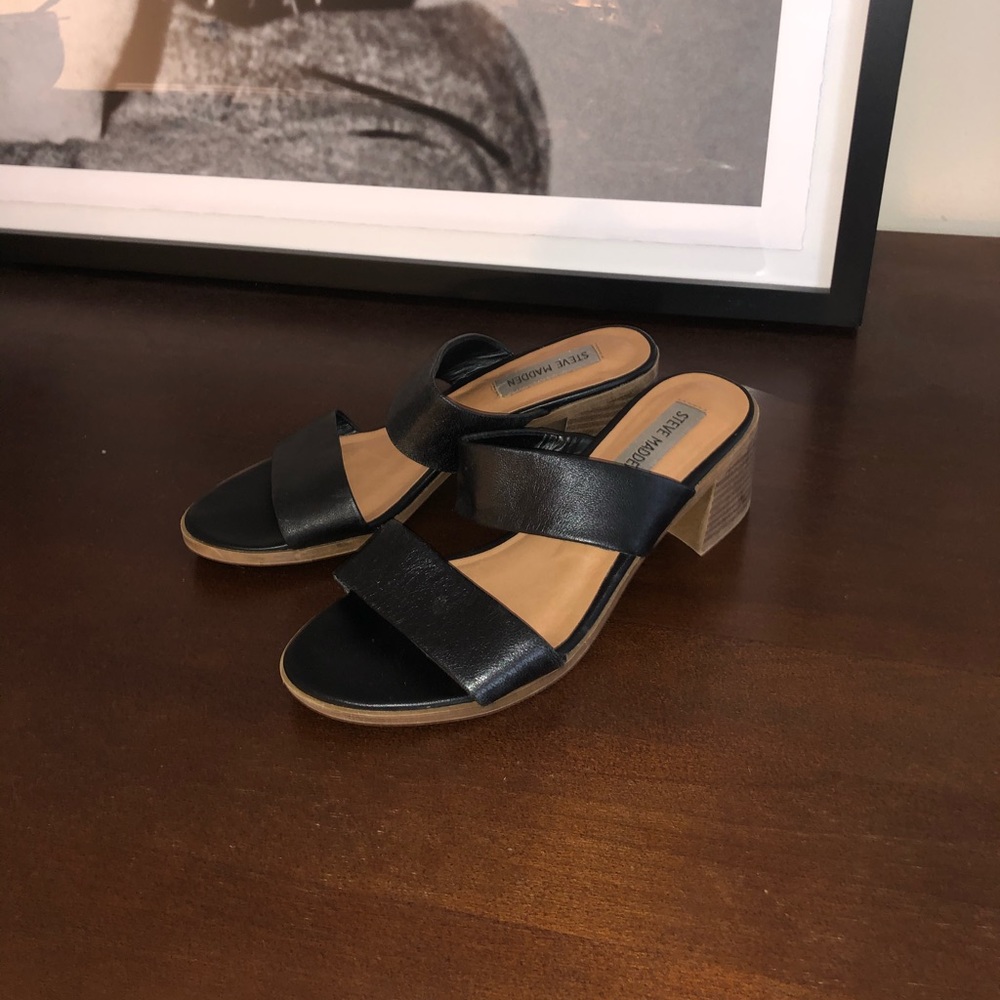 Steve Madden leather mules
